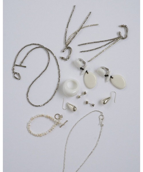 ピアス Beads Fringe Pierce レディースの画像