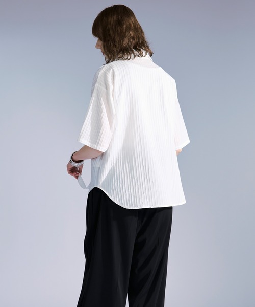 Ellno Loset（エルノロゼット） シャツ 半袖 ヨウリュウフリルコード