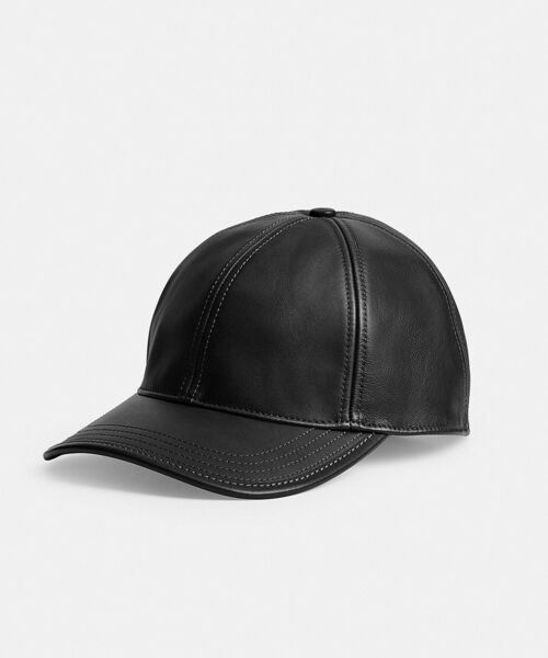新品未使用　COACH ブラック ベースボールキャップ COACH（コーチ） キャップ 帽子 レザー ベースボール ハット