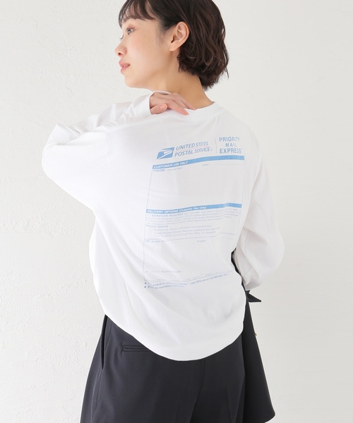 「journal standard L'essage」 長袖カットソー FREE ホワイト レディース_画像2