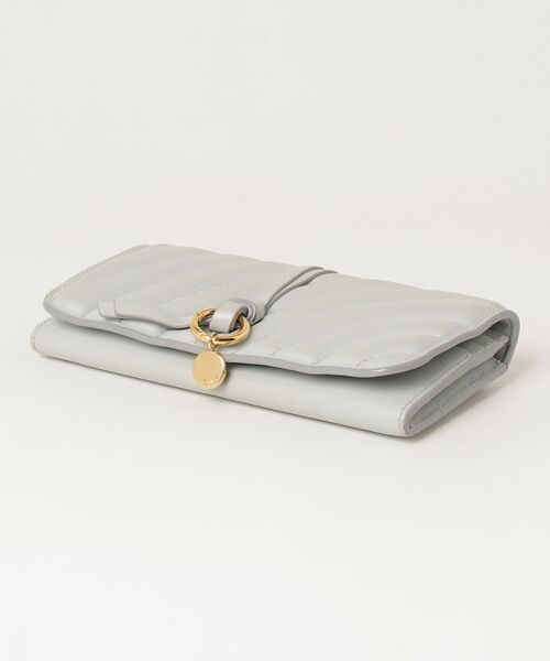 Chloe アルファベット長財布 ブルー Chloe（クロエ） キルティング アルファベット ロングウォレット