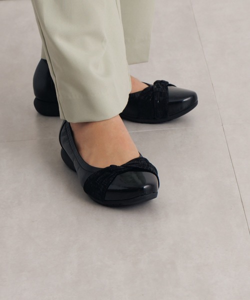 「卑弥呼」 フラットパンプス 26.5cm ブルー レディース_画像5