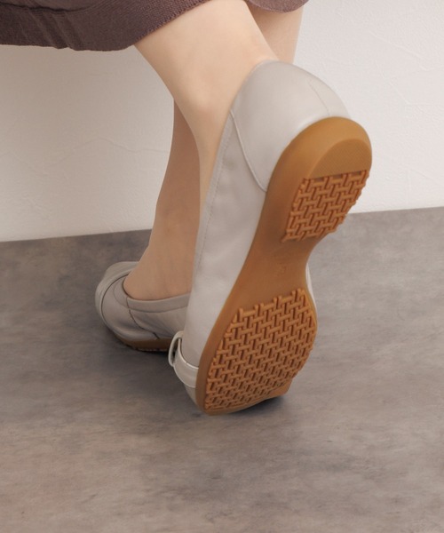 「卑弥呼」 フラットパンプス 26.5cm ブルー レディース_画像7