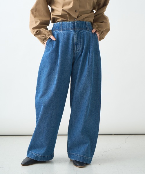 「Kelen」 デニムパンツ S インディゴブルー レディース_画像3