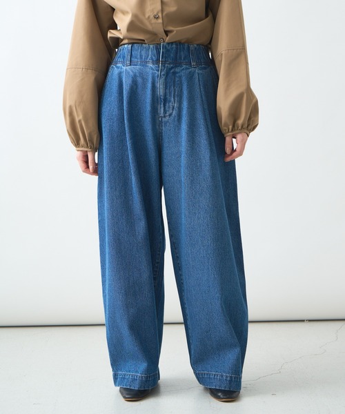 「Kelen」 デニムパンツ S インディゴブルー レディース_画像7