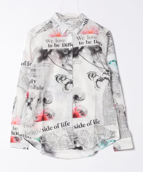 「Desigual」 長袖シャツ L ホワイト レディース_画像6