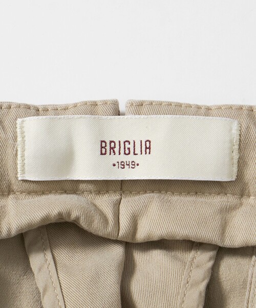 チノパン 「別注」「BRIGLIA 1949」ツイル ノープリーツ パンツ メンズ