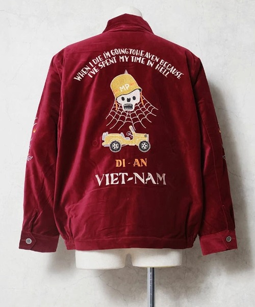 HOUSTON（ヒューストン） ブルゾン アウター VELVETEEN VIETNAM JACKET