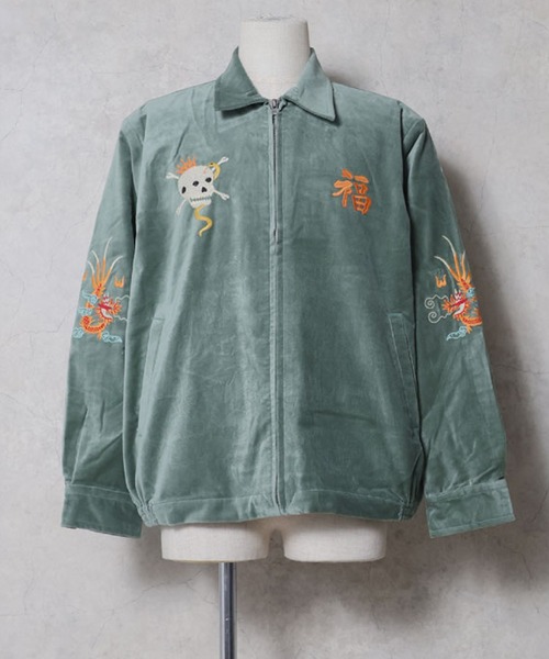 HOUSTON（ヒューストン） ブルゾン アウター VELVETEEN VIETNAM JACKET