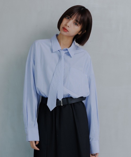 「PAGEBOY」 長袖シャツ FREE グレー レディース_画像5
