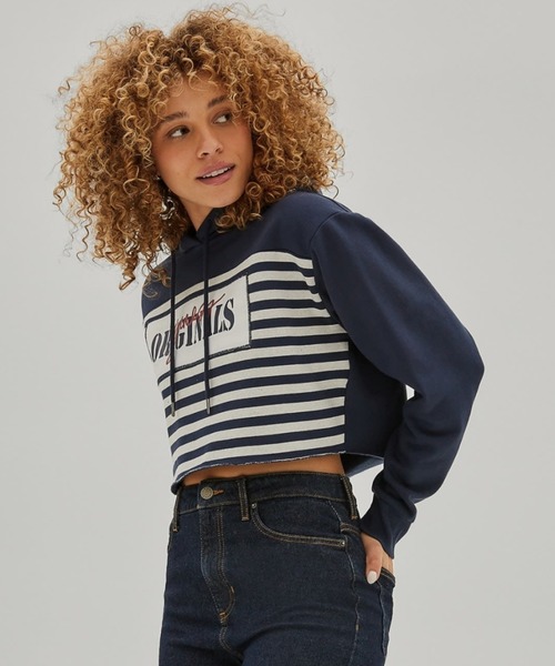 パーカー GUESS Originals Cropped Hoodie 