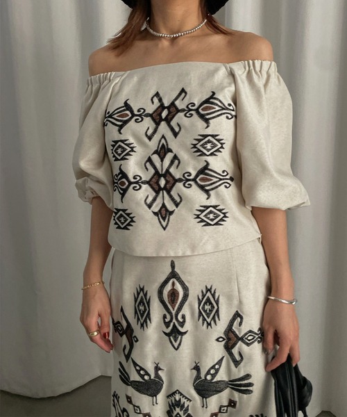 Ameri ワンピース MEDI 3WAY SEPARATE EMBROIDERY DRESS : ZOZOTOWN 