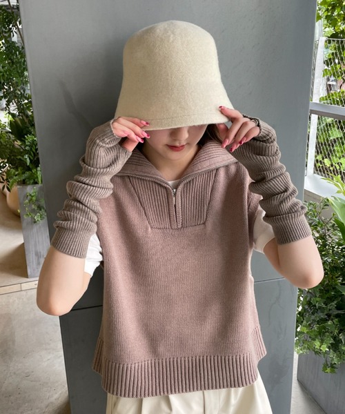 ベスト WEGO/ハーフジップニットベスト :66361047:ZOZOTOWN Yahoo!店