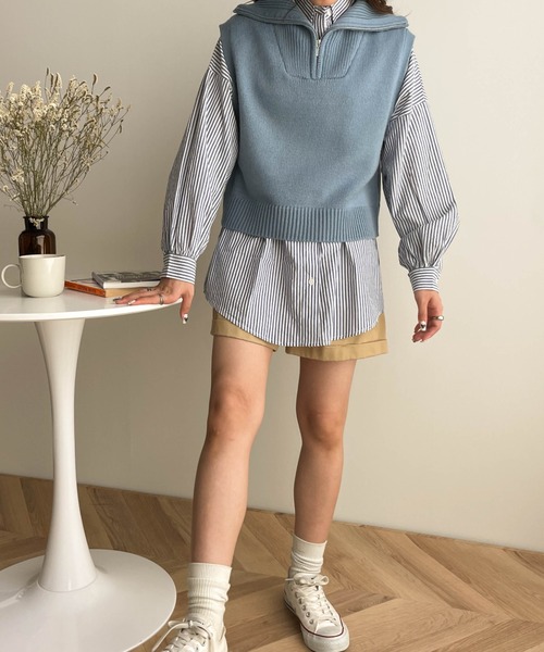 ベスト WEGO/ハーフジップニットベスト :66361047:ZOZOTOWN Yahoo!店