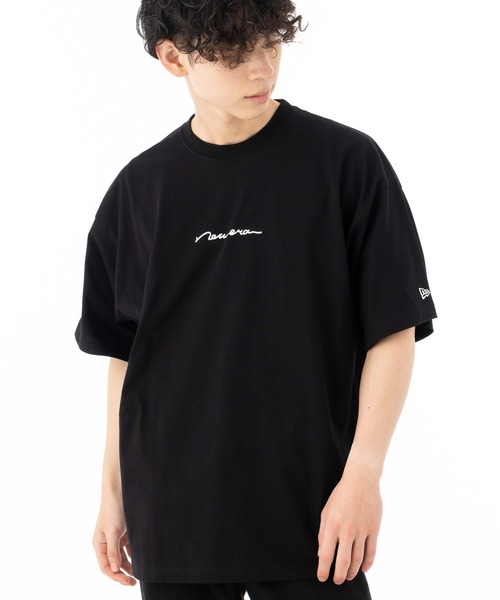 NEW ERA tシャツ ニューエラ 半袖Tシャツ オーバーサイズ 手書き