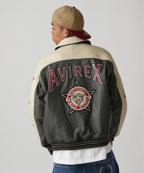 スタジャン STADIUM JACKET WILD BEARS / スタジアム ジャケット ワイルド ベアーズ / AVIREX / アヴィレックスの画像