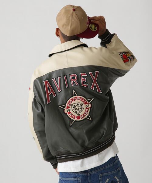スタジャン STADIUM JACKET WILD BEARS / スタジアム ジャケット ワイルド ベアーズ / AVIREX / アヴィレックスの画像