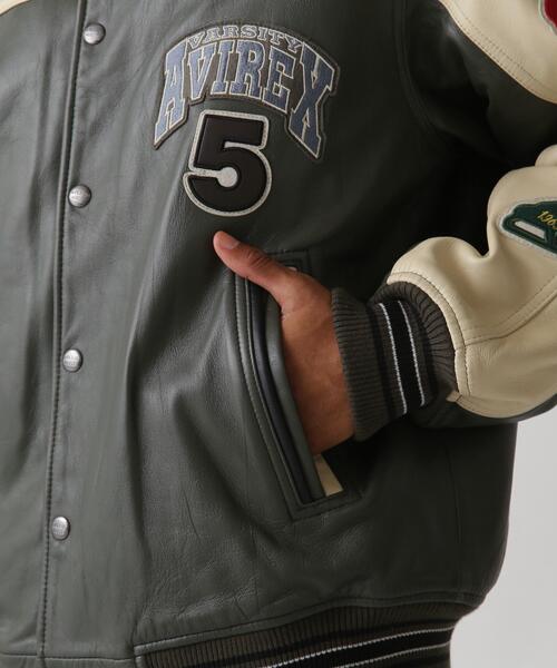 スタジャン STADIUM JACKET WILD BEARS / スタジアム ジャケット ワイルド ベアーズ / AVIREX / アヴィレックスの画像