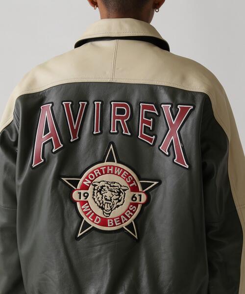 スタジャン STADIUM JACKET WILD BEARS / スタジアム ジャケット ワイルド ベアーズ / AVIREX / アヴィレックスの画像