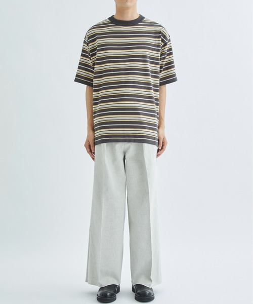 F-LAGSTUF-F（フラグスタフ） tシャツ BORDER KNIT S/S TEE メンズ 
