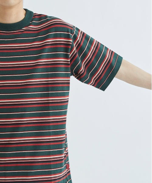 F-LAGSTUF-F tops ポロT 黒ボーダー F-LAGSTUF-F tops ポロT 黒ボーダー F-LAGSTUF-F tops ポロT 黒