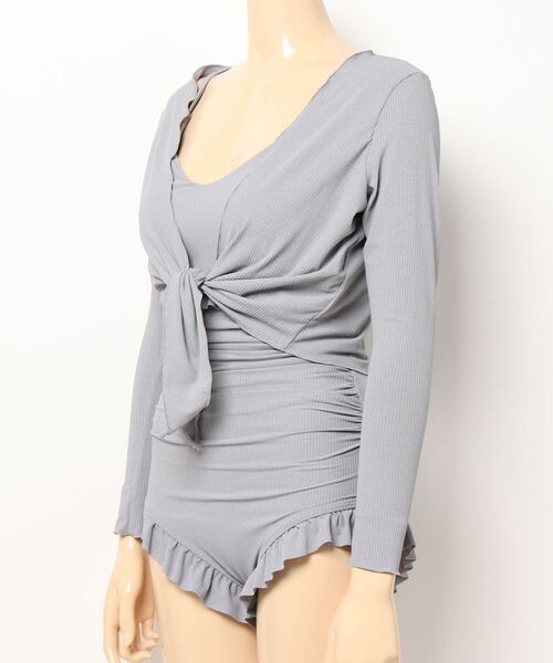 水着 「体型カバー」ワンピース＆カーディガンセット水着 レディース | LACーVERT | 12