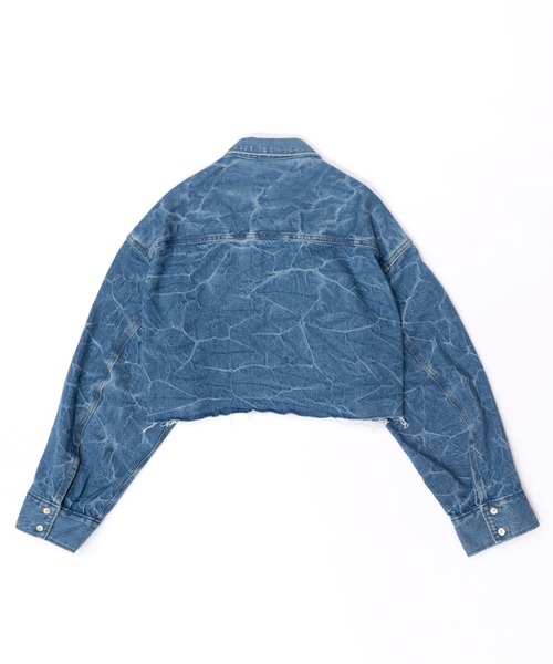 MAISON SPECIAL ブラウス シャツ Washer Denim Oversized Short