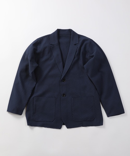 【新品タグ付き】メンズビギ テーラードジャケット ペイズリー ブルー MEN'S BIGI（メンズビギ） ジャケット テーラードジャケット