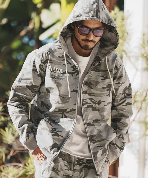 felkod（フィルコッド） パーカー mpa3369-Stretch Camouflage Parka