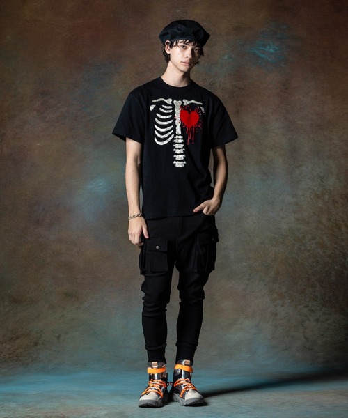 tシャツ Tシャツ メンズ Velour Skeleton T-Shirt / ベロアスケルトンＴシャツ｜zozo｜07