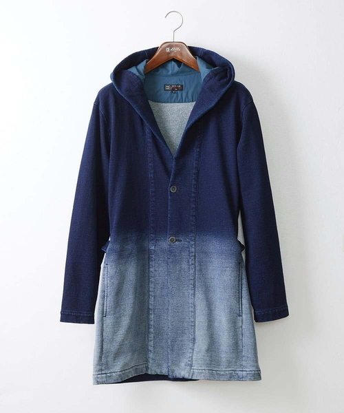 MK MICHEL KLEIN HOMME パーカー グラデーションデニムジャージ