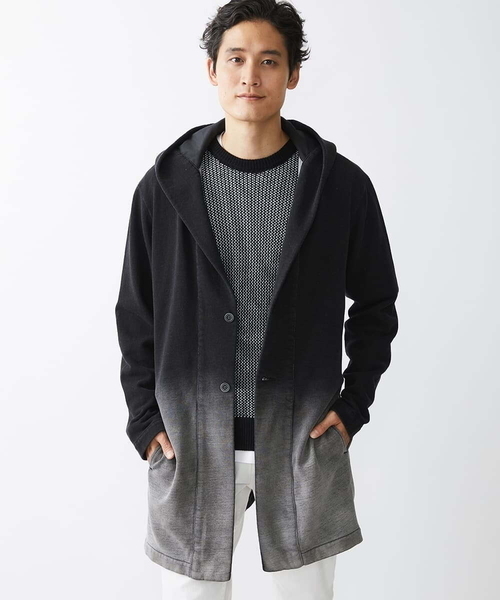 MK MICHEL KLEIN HOMME パーカー グラデーションデニムジャージ