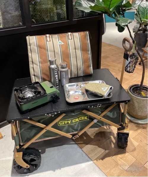 niko and... - 新品 niko and...  収納型4輪キャリー  アウトドアワゴン niko and - 新品 niko and 収納型4輪キャリー アウトドア