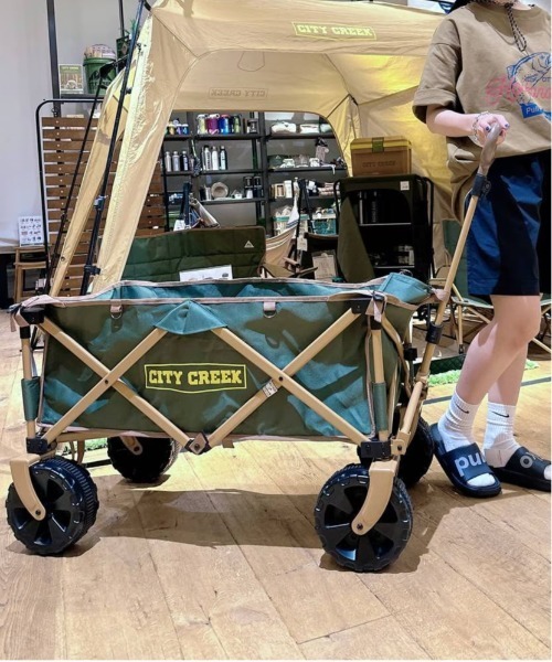 niko and... - 新品 niko and...  収納型4輪キャリー  アウトドアワゴン niko and… 「CITY CREEK」キャリーワゴン : ZOZOTOWN Yahoo!店