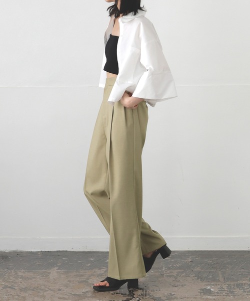 PATTERN ON PATTERN PANTS ストレートパンツ スラックス SENSE OF PLACE by URBAN RESEARCH スラックス パンツ 「5サイズ