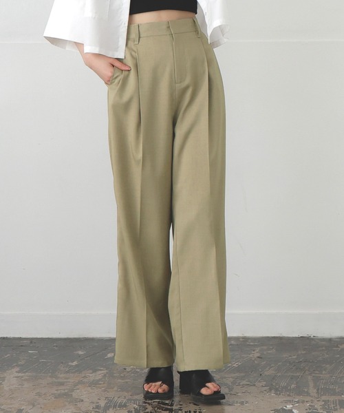 PATTERN ON PATTERN PANTS ストレートパンツ スラックス SENSE OF PLACE by URBAN RESEARCH スラックス パンツ 「5サイズ