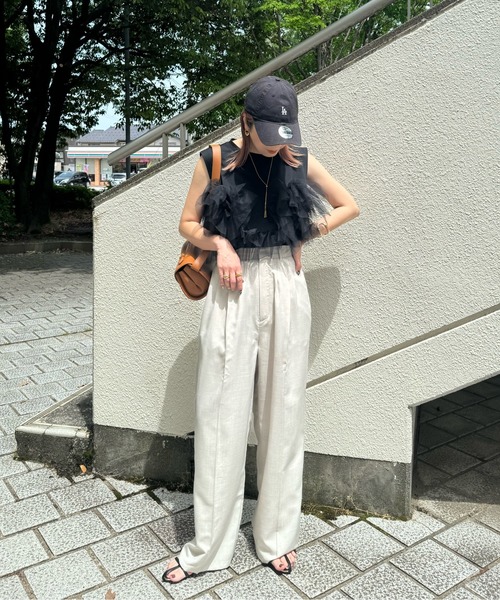 パンツ リネンライクタックパンツ レディース : 83902047 : ZOZOTOWN 
