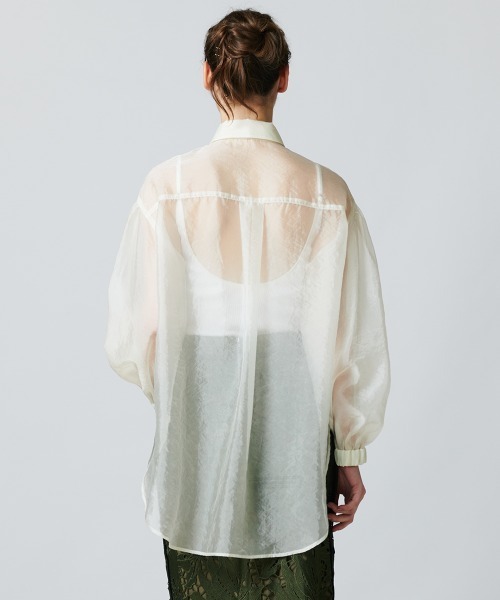 新品　DOUBLE STANDARD CLOTHING シアーブラウス DOUBLE STANDARD CLOTHING ブラウス シャツ ボウタイシアー