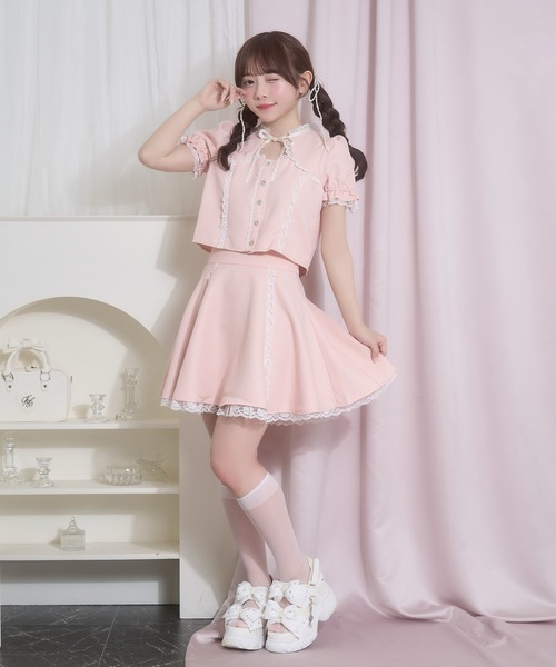 Honey Cinnamon（ハニーシナモン） セットアップ 胸元あきレース