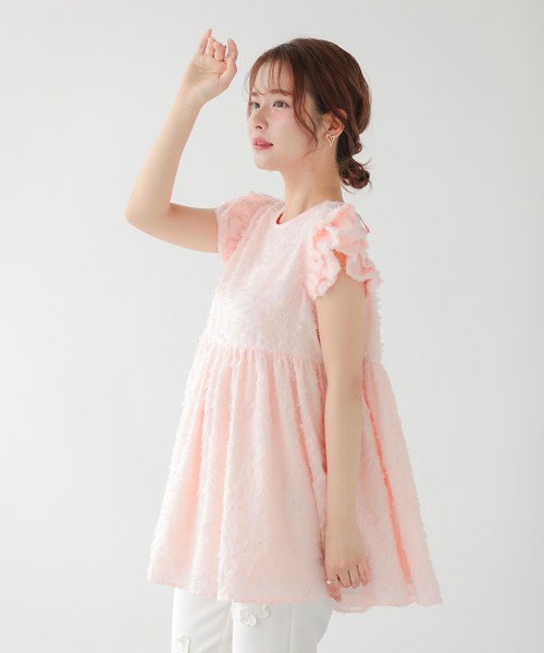 Fit more（フィットモア） ブラウス シャツ 夏 シフォンペプラム 