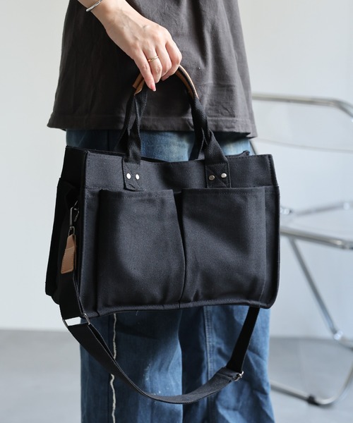 ap retro トートバッグ キャンバストートバッグ / A4サイズ収納