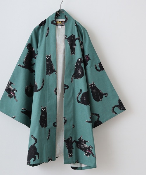 羽衣 シャツ 猫の通販 浴衣 CIAO TOKYO 動物はっぴ メンズ レディース
