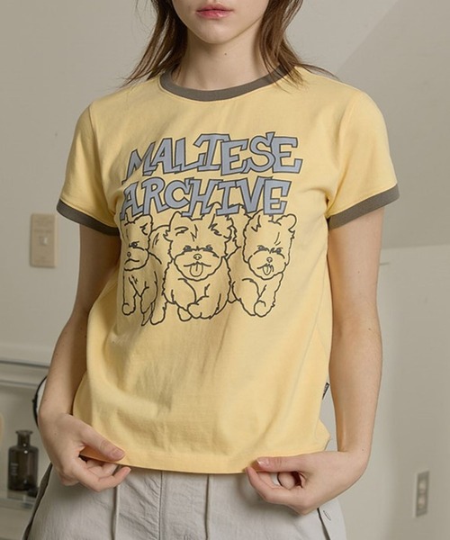 tシャツ 「UNISEX」Wai Kei／マルチーズリンガーT レディース メンズ