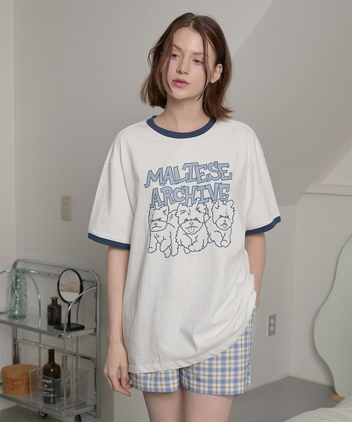 WaiKei tシャツ 「UNISEX」Wai Kei／マルチーズリンガーT
