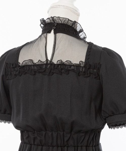 DearMyLoveWhip シャツワンピース チュール切替ワンピース : ZOZOTOWN