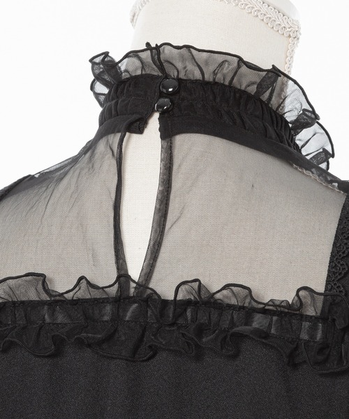 DearMyLoveWhip シャツワンピース チュール切替ワンピース : ZOZOTOWN