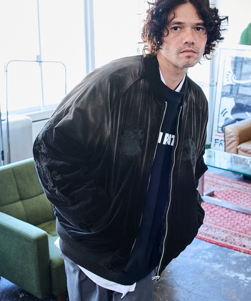 ADAMPATEK　スカジャン　ブラック ADAM PATEK スカジャン 「ADAMPATEK/アダムパテック」aging