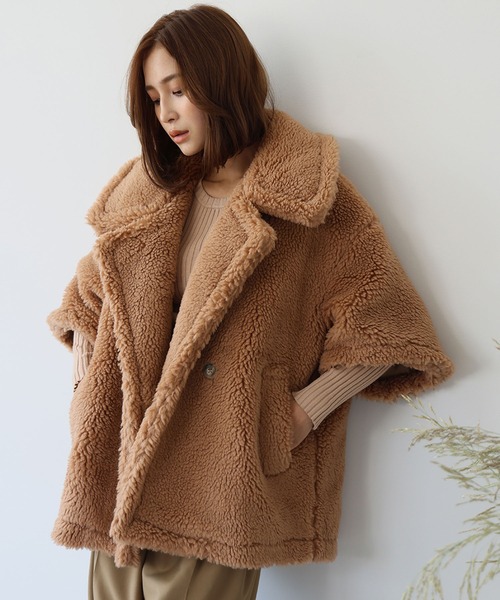 ELFRANK コート アウター 「VERY 1月号掲載」ビッグカラーオーバー