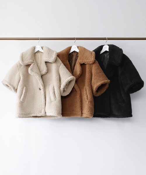 ELFRANK コート アウター 「VERY 1月号掲載」ビッグカラーオーバー