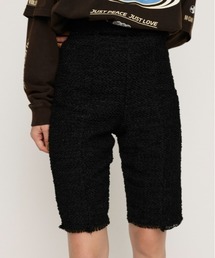 SLY（スライ） ハーフパンツ スラックス パンツ CUT OFF TWEED HALF PT